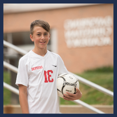 Christian middle school student athlete boys soccer